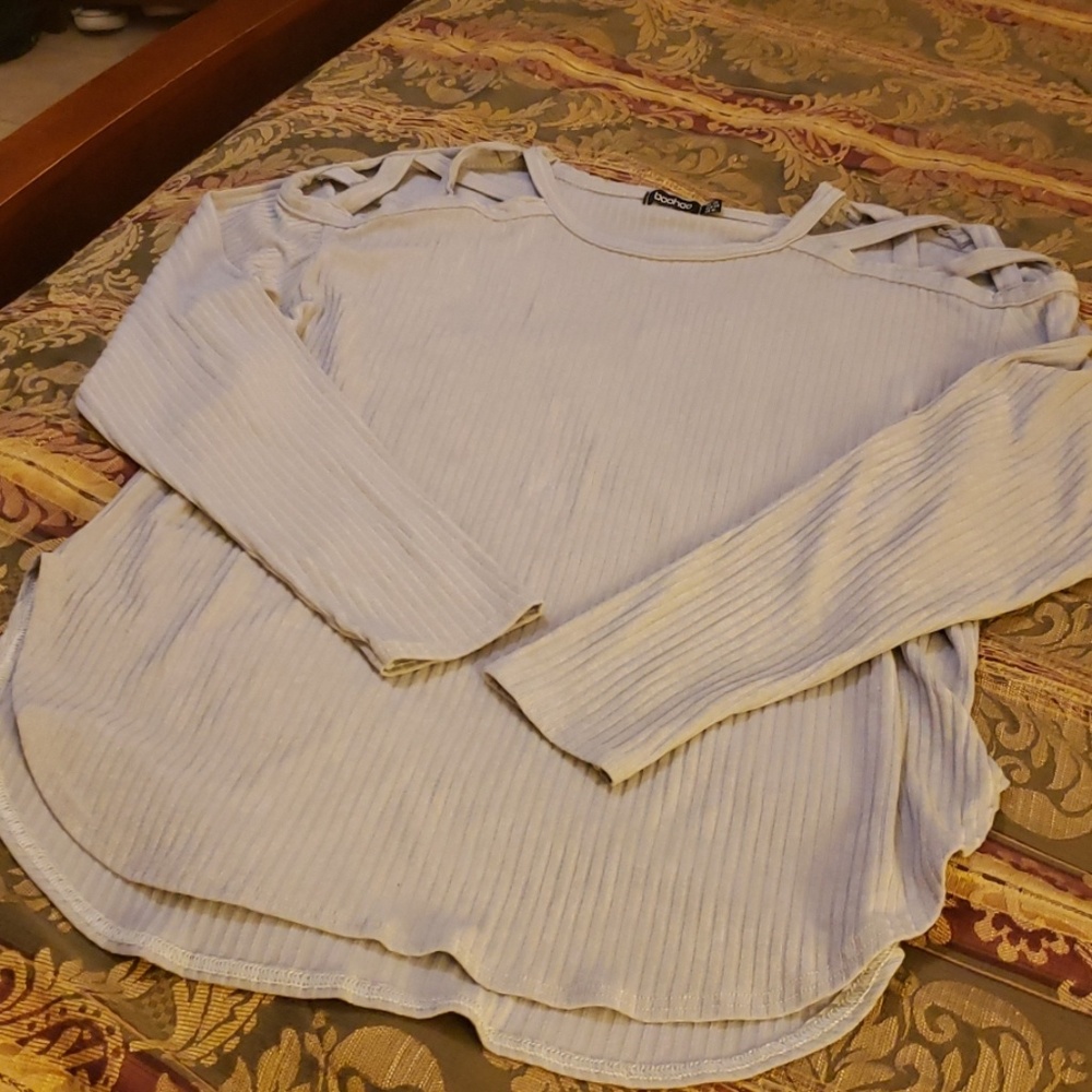 Boohoo Plus Periwinkle Top